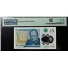 Image 2 : Great Britain, 2023 (ND 2024), 5 Pounds, CA56 371918. PMG 68EPQ.