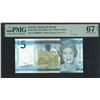 Image 1 : Jersey, ND (2010), 5 Pounds, AD000070. PMG 67EPQ. Low Serial Number.
