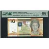 Image 1 : Jersey, ND (2010), 10 Pounds, AD000070. PMG 66EPQ. Low Serial Number.