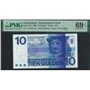 Image 1 : Netherlands, 1968, 10 Gulden, 4115537181. PMG 69EPQ.