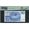 Image 2 : Netherlands, 1968, 10 Gulden, 4115537181. PMG 69EPQ.