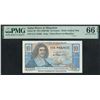 Image 1 : Saint Pierre & Miquelon, ND (1950 -60), 10 Francs, F.41 47880. PMG 66EPQ.