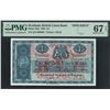 Image 1 : Scotland, British Linen Bank, 1961, 1 Pound, Q/3 000000. PMG 67EPQ. Specimen