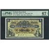Image 1 : [Top Pop] Scotland, Royal Bank of Scotland, 1954 , 1 Pound, AC995559. PMG 67EPQ. Scarce. Only this k