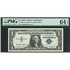 Image 1 : USA, 1957A, Silver Certificate $1, E08840283A. PMG 64EPQ.