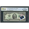Image 1 : USA, 1976, Bicentennial First Day Stamp Cancelled $2, G20824334A. PCGS 65PPQ.