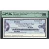 Image 1 : American Express Travelers Cheque, Specimen. FK12345678. PMG 66EPQ.