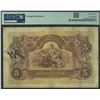 Image 2 : China, HK & Shanghai Banking Corp. 1923, 5 Dollars, 647662. PMG 25. Foreign Substance.