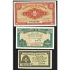 Image 1 : Hong Kong Government, ND (1941), lot of 3, 1/5/10 cents. All UNC condition.