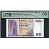 Image 1 : Hong Kong, Bank of China, 2000, $50, AA385472. PMG 66EPQ. Rare 2000 AA Prefix.