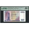 Image 1 : Hong Kong, Bank of China, 2000, $50, AA385473. PMG 66EPQ. Rare 2000 AA Prefix.