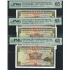 Image 1 : HK & Shanghai Banking Corp., 1975, $5, consecutive 3 pcs, 620815-817FX, all graded as PMG 65EPQ.