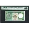 Image 1 : HK & Shanghai Banking Corp. 1992, $10, PZ888882. PMG 66EPQ. Almost Solid#8.