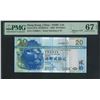Image 1 : HK & Shanghai Banking Corp. 2003, $20, CY000011. PMG 67EPQ. Binary S/N. Low S/N.