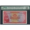 Image 1 : HK & Shanghai Banking Corp. 1959, $100, 408528UA. PMG 64. UA First prefix.