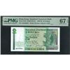 Image 1 : Standard Chartered Bank, 1986, $10, AD459964. PMG 67EPQ. Key Date.