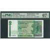 Image 1 : Standard Chartered Bank, 1986, $10, Z109878. PMG 67EPQ. Rare Key date Replacement.