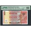 Image 1 : The Chartered Bank, 1982, $100, V222222. PMG 66EPQ.  Solid #2