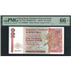 Image 1 : Standard Chartered Bank, 1986, $100, AN999997. PMG 66EPQ. Almost Solid #9.