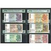 Image 1 : Standard Chartered Bank. 1998- 2001, a set of AA of 6 pcs. $500 graded as PMG 55EPQ, others all 66EP