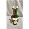 Image 1 : BOTTLE OF VINTAGE BENEDICTINE LIQUOR 2 COMPARTMENT BOTTLE