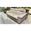 Image 1 : LEATHER SOFA 90"L (MINOR SCUFFS)