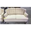 Image 2 : FABRIC TUFTED LOVE SEAT 58"L