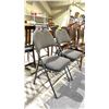 Image 2 : 2 FOLDING METAL & FABRIC CHAIRS
