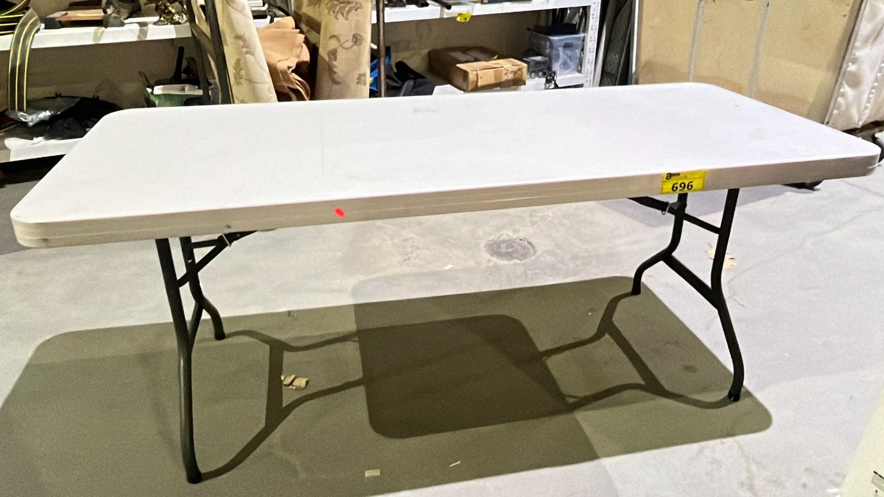6 FOOT FOLDING TABLE Able Auctions 6 foot folding table able auctions