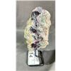 Image 2 : 9" PURPLE AND GREEN FLUORITE SPECIMEN $2600.00