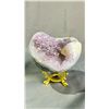 Image 2 : 6.4" AMETHYST WITH CALCITE SPHERE $2500.00