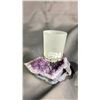 Image 2 : 6.5" AMETHYST CLUSTER HOLDER $500.00