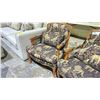 Image 2 : PAIR OF FRENCH PROVINCIAL AFRICAN MOTIF ARMCHAIRS