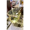 Image 2 : BRASS & GLASS BAR TABLE