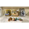 Image 1 : 3 NHL PLAYER FIGURES INCLUDING; RAYCROFT, CROSBY & SUNDIN & 2010 OLYMPICS STUFFED KEYCHAIN ANIMALS