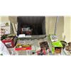 Image 2 : SHELF OF ASSORTED MODEL TRAIN ACCESSORIES INCLUDING; TRACKS, CONTROLLERS, DECOR & MORE