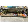Image 1 : SHELF OF ASSORTED ITEMS INCLUDING; PAINT BRUSHES, DRILL BITS, HANDSAWS & MORE