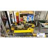 Image 2 : SHELF OF ASSORTED ITEMS INCLUDING; WINDSHIELD SCRAPER, DEWALT DRILLS WITH BATTERIES, HAND TOOLS &