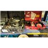 Image 2 : SHELF OF ASSORTED TOOLS INCLUDING; SEARS CRAFTSMAN SANDER, RONA ROUTER, HILTI DX450 POWDER ACTUATED