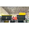 Image 1 : SHELF OF TOTES WITH LIDS & FUEL CANS