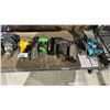 Image 2 : SHELF OF ASSORTED TOOLS INCLUDING; NAILERS, JIG SAW, DRILLS & MORE
