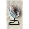 Image 2 : POLISHED AMETHYST HEART BRAZIL APPROX 4X4" RETAIL $1500