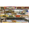 Image 1 : SHELF OF ASSORTED MODEL TRAINS
