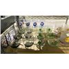 Image 2 : 2 SHELVES OF ASSORTED ITEMS INCLUDING; SPORTS GLASSES, HOME DECOR, HOCKEY COLLECTIBLES & MORE