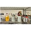 Image 2 : SHELF LOT OF GLASS STIR STICKS, MUGS, PENCIL HOLDERS AND MORE
