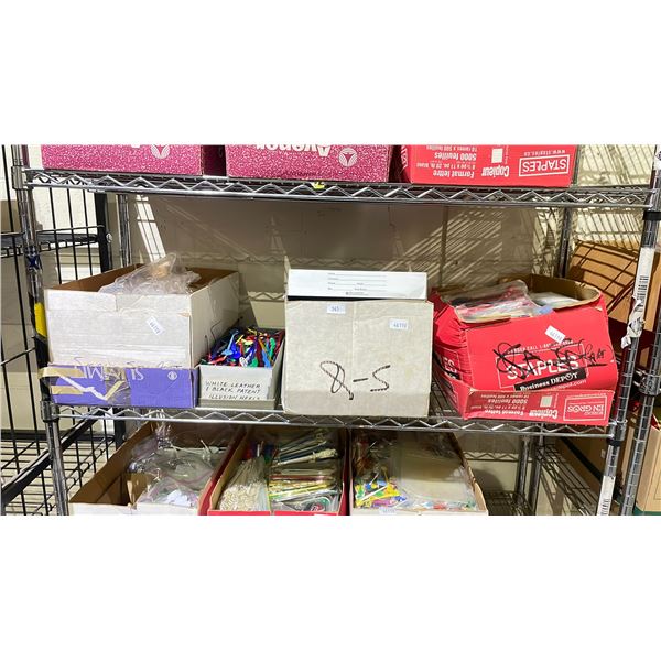 SHELF LOT OF ASSORTED STIR STICKS