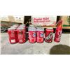Image 2 : SHELF LOT OF COLLECTABLE COCA COLA CLASSICS CANS *SOME WITH CONTENTS*