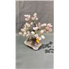 Image 3 : ROSE QUARTZ BONSAI TREE APPROX 8X8" RETAIL $600