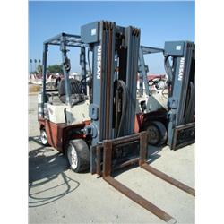 NISSAN 50 OPTIMUM CPJ02A25PV WAREHOUSE FORKLIFT, s/n CPJ02-9P6638: