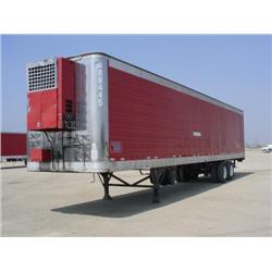 GREAT DANE 48ft. X 102in. T/A ALUMINUM REEFER TRAILER, s/n 1GRGA9622EB145924: